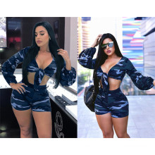 C0498 Camouflage short sets women two piece two piece outfit two piece women clothing